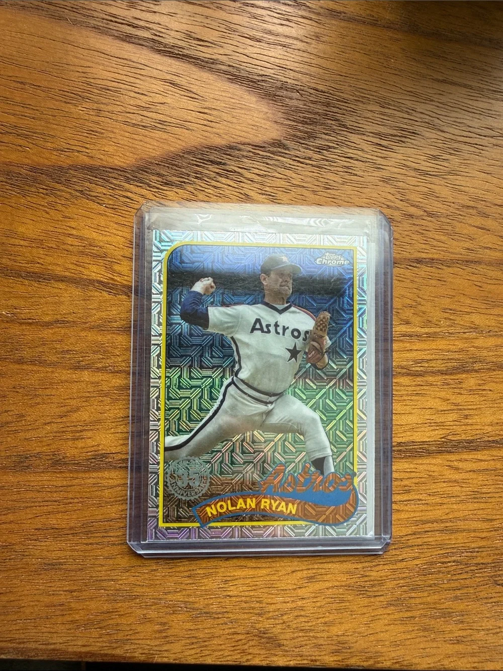 Nolan Ryan Astros Vintage Holographic Baseball Card